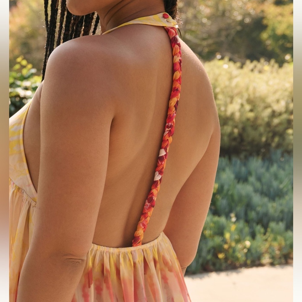 NWT Anthropologie Sleeveless Tiered Max Dress Cover Up Size XXS fits to Size M - Picture 10 of 10